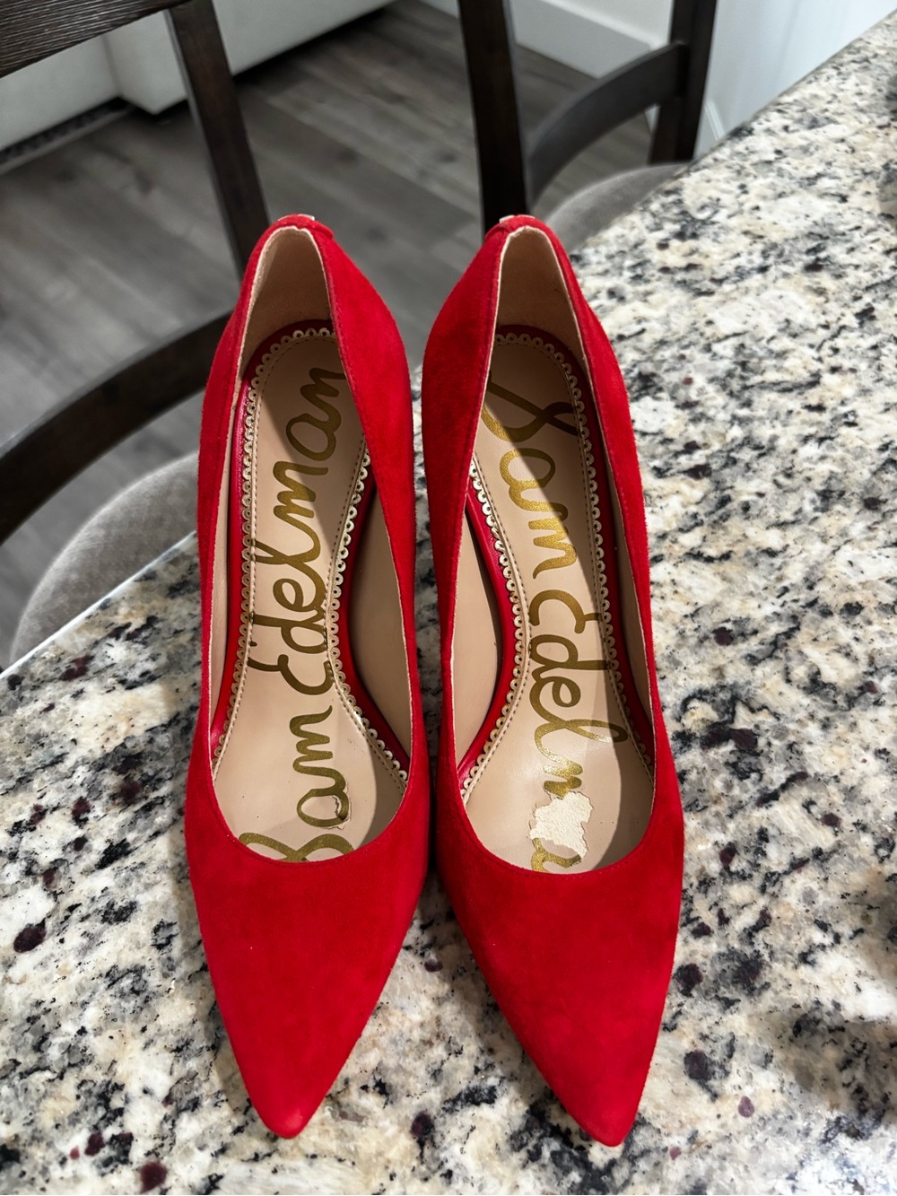 Hazel Sam Edelman Bright Red Suede